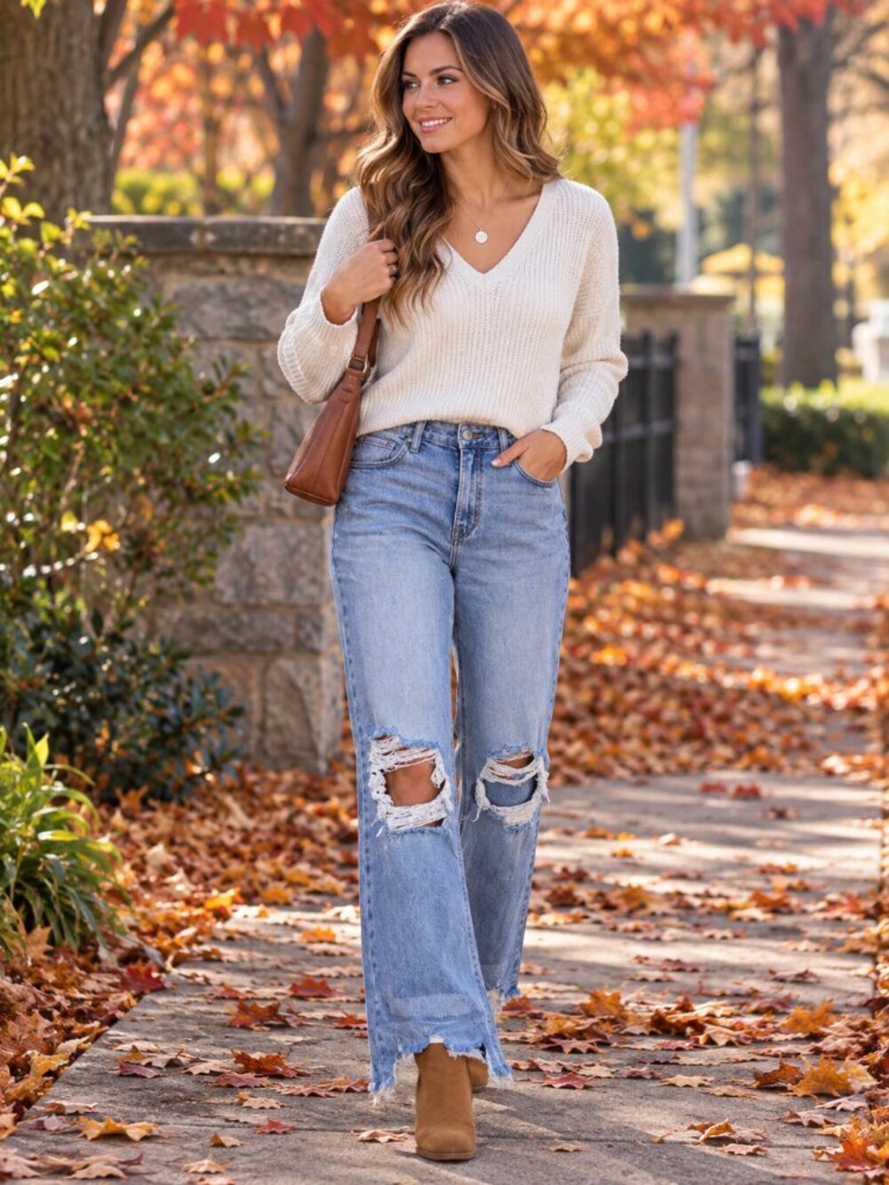RISEN Los Angeles 11/30 Distressed Blue Jeans High Rise (5) Pocket Design
